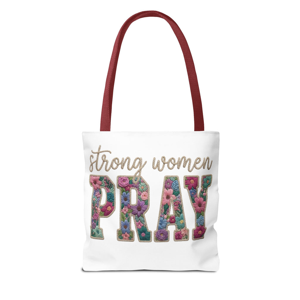 Strong Women Pray Christian Tote — Women of the Bible Prayer Bag