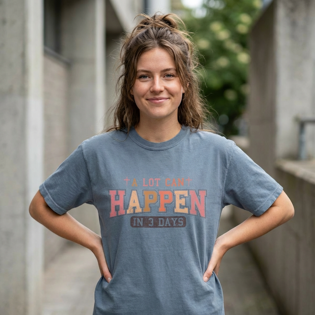 A Lot Can Happen in Three Days Christian Easter T-Shirt