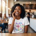 He Is Risen Floral Christian T-Shirt — Easter Resurrection Tee