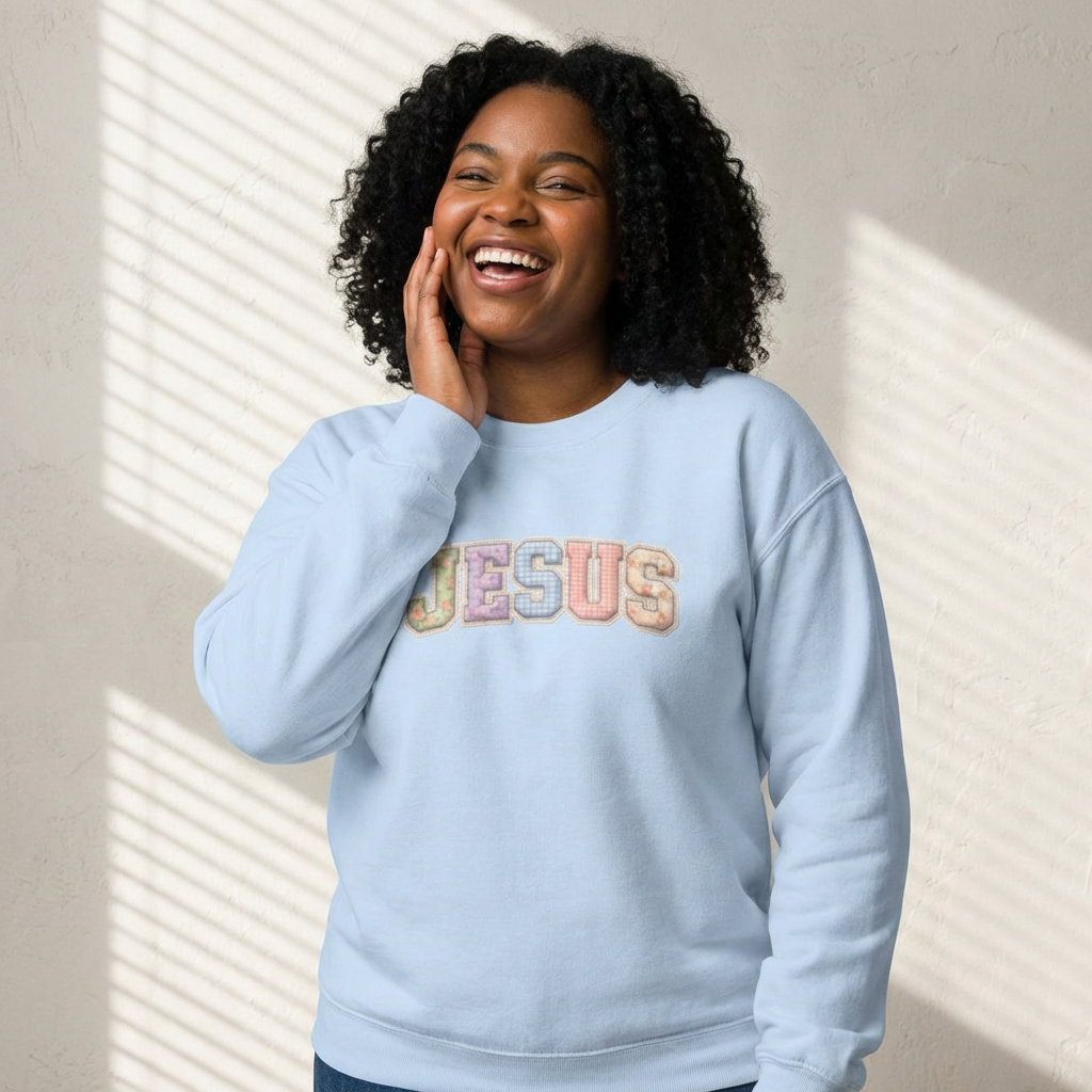 Jesus Pastel Crewneck Sweatshirt