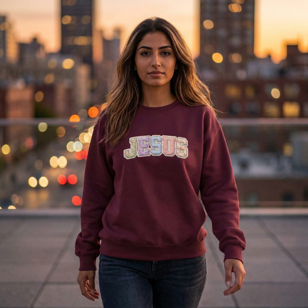 Jesus Pastel Crewneck Sweatshirt