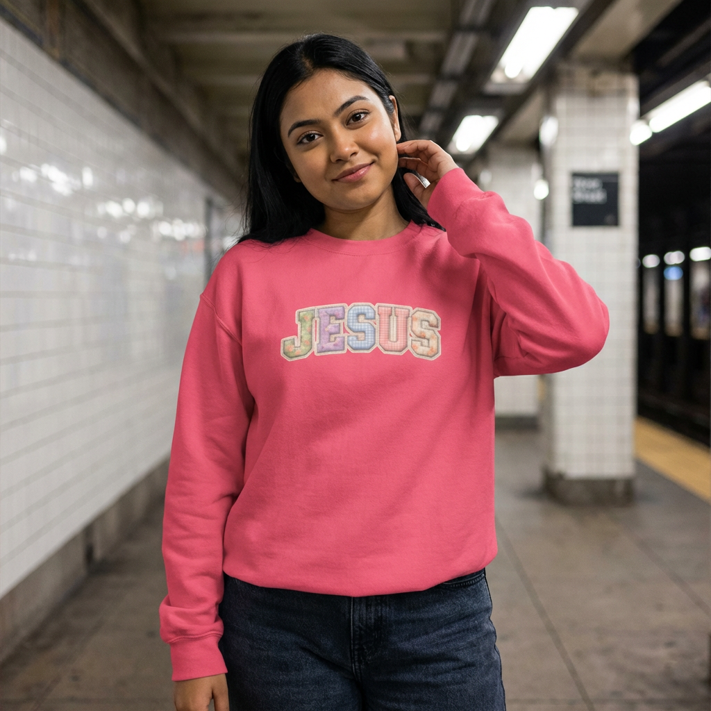 Jesus Pastel Crewneck Sweatshirt
