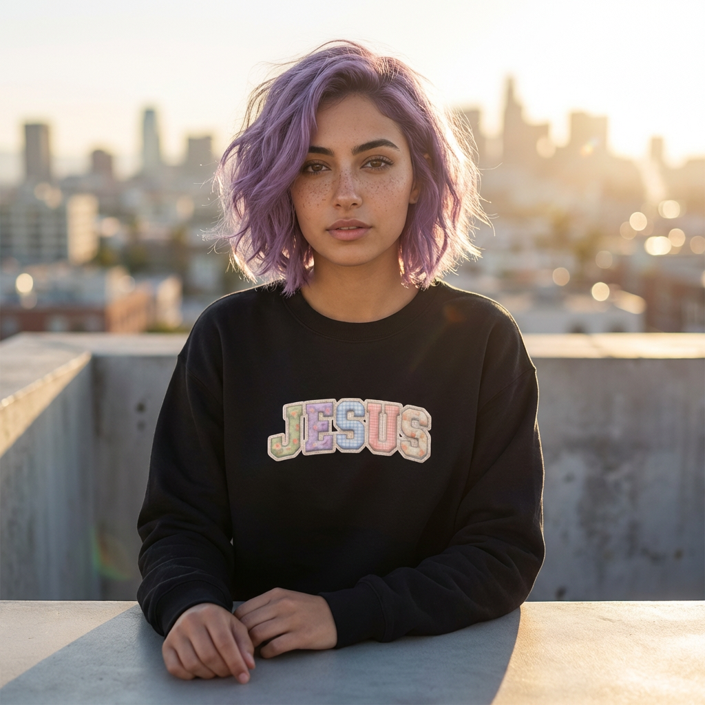 Jesus Pastel Crewneck Sweatshirt
