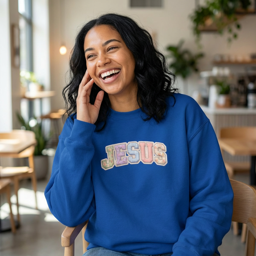 Jesus Pastel Crewneck Sweatshirt