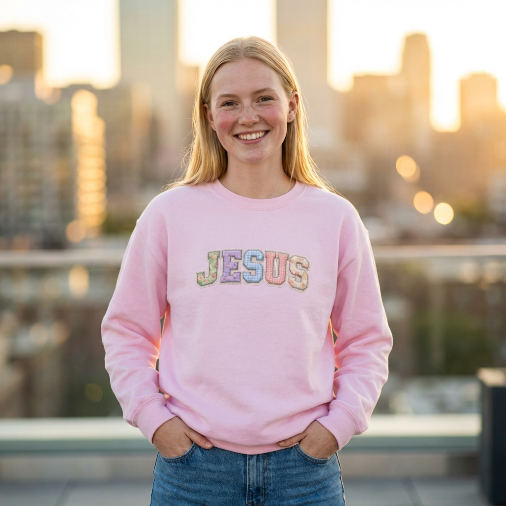 Jesus Pastel Crewneck Sweatshirt