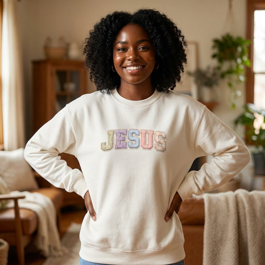 Jesus Pastel Crewneck Sweatshirt