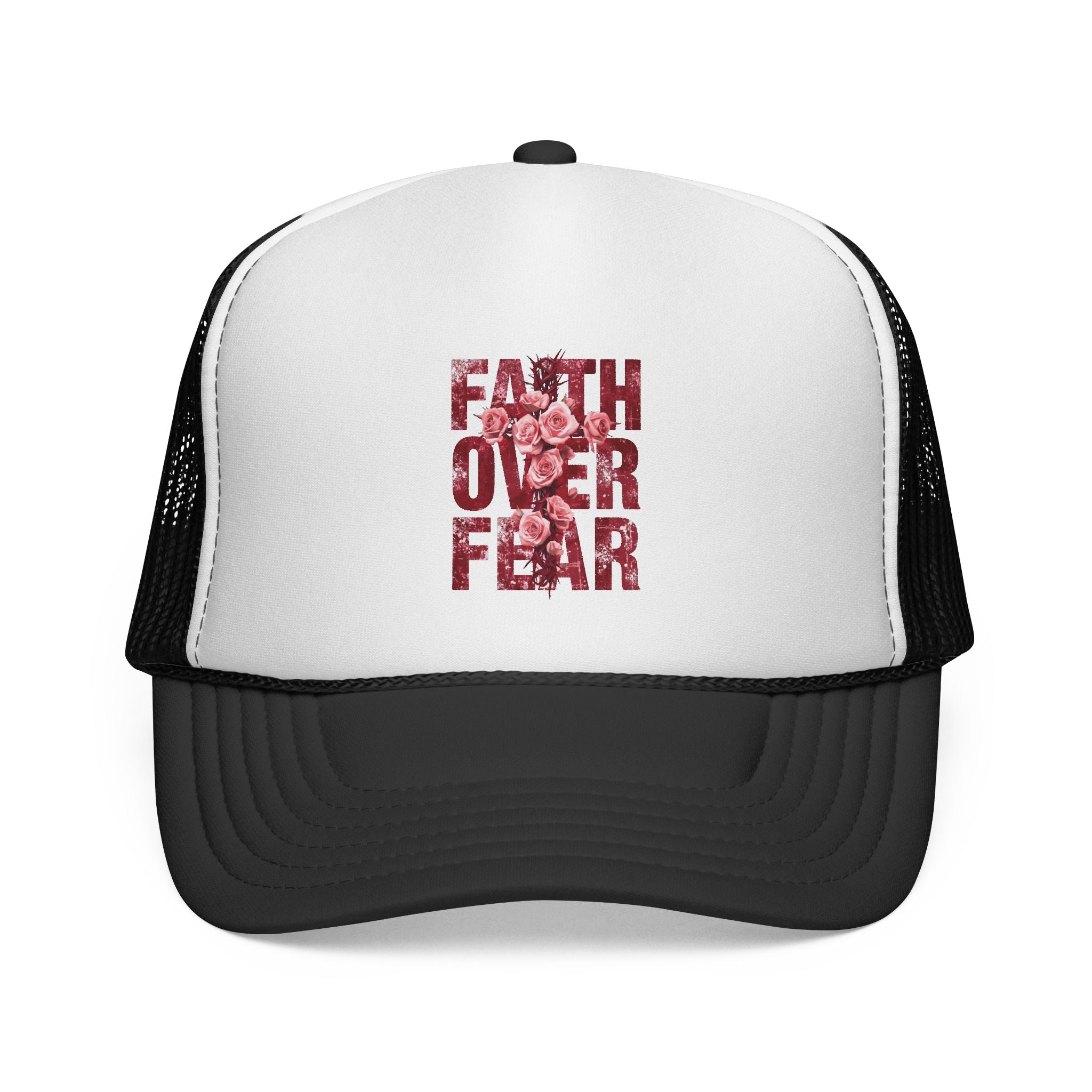 Faith Over Fear Trucker Cap — Christian Hat for Worship & Encouragement