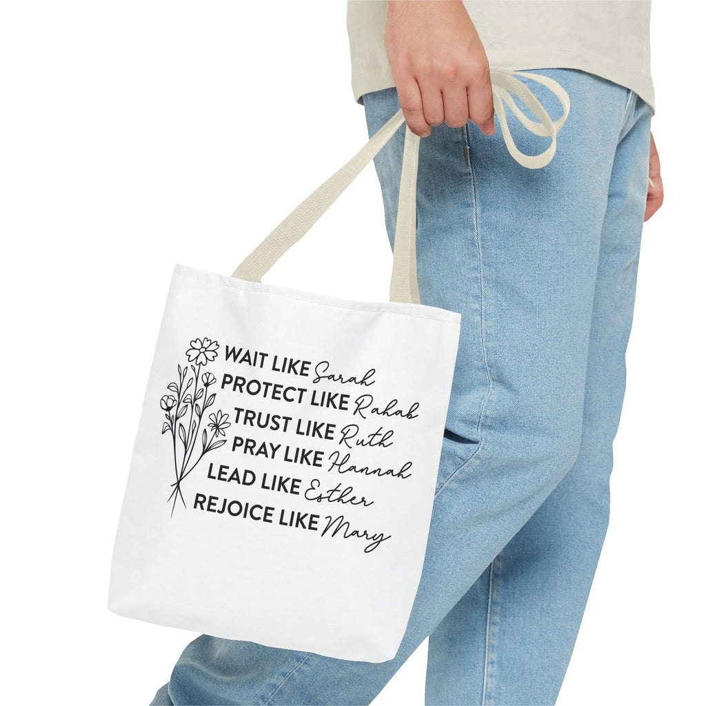 Strong Women Pray Christian Tote — Women of the Bible Prayer Bag