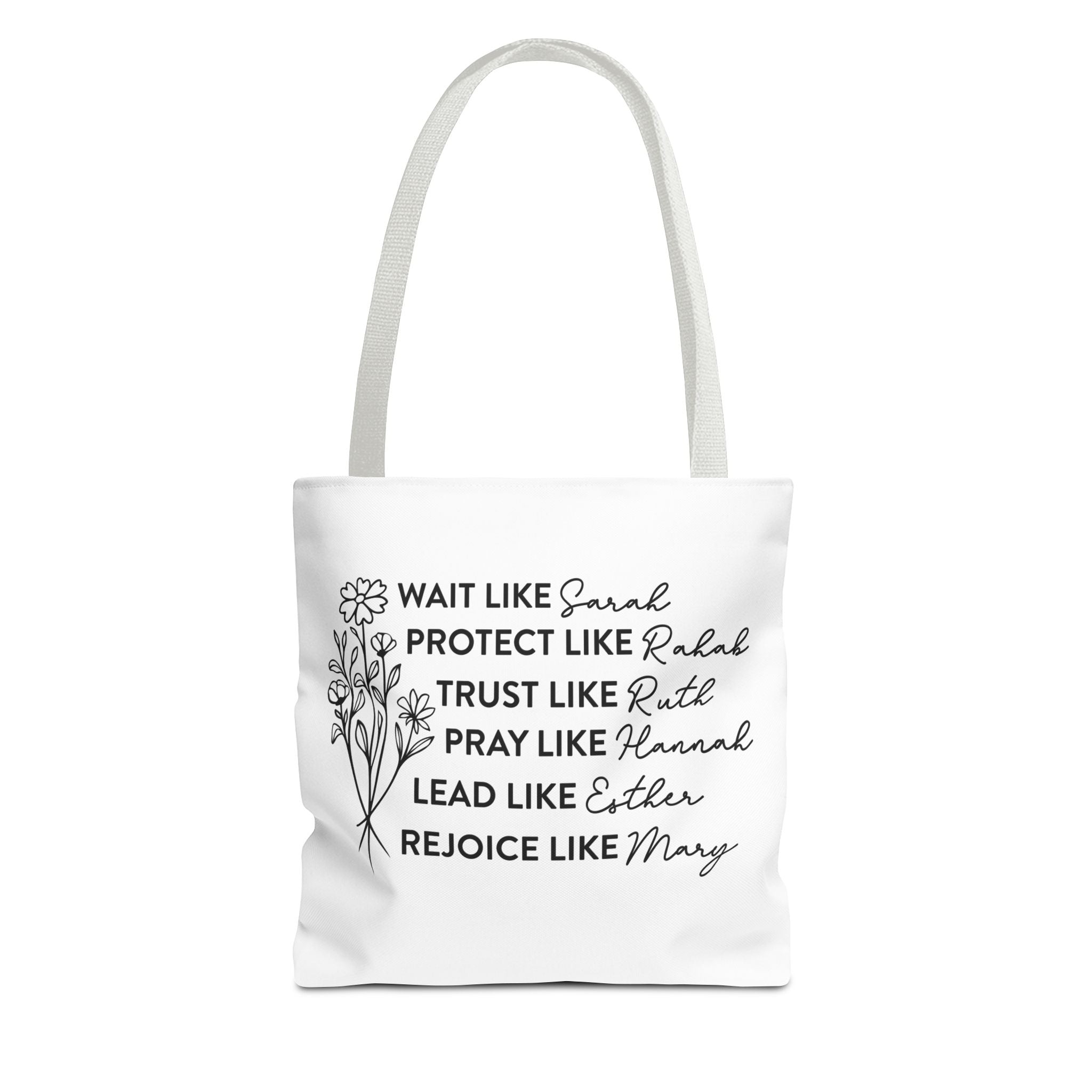 Strong Women Pray Christian Tote — Women of the Bible Prayer Bag