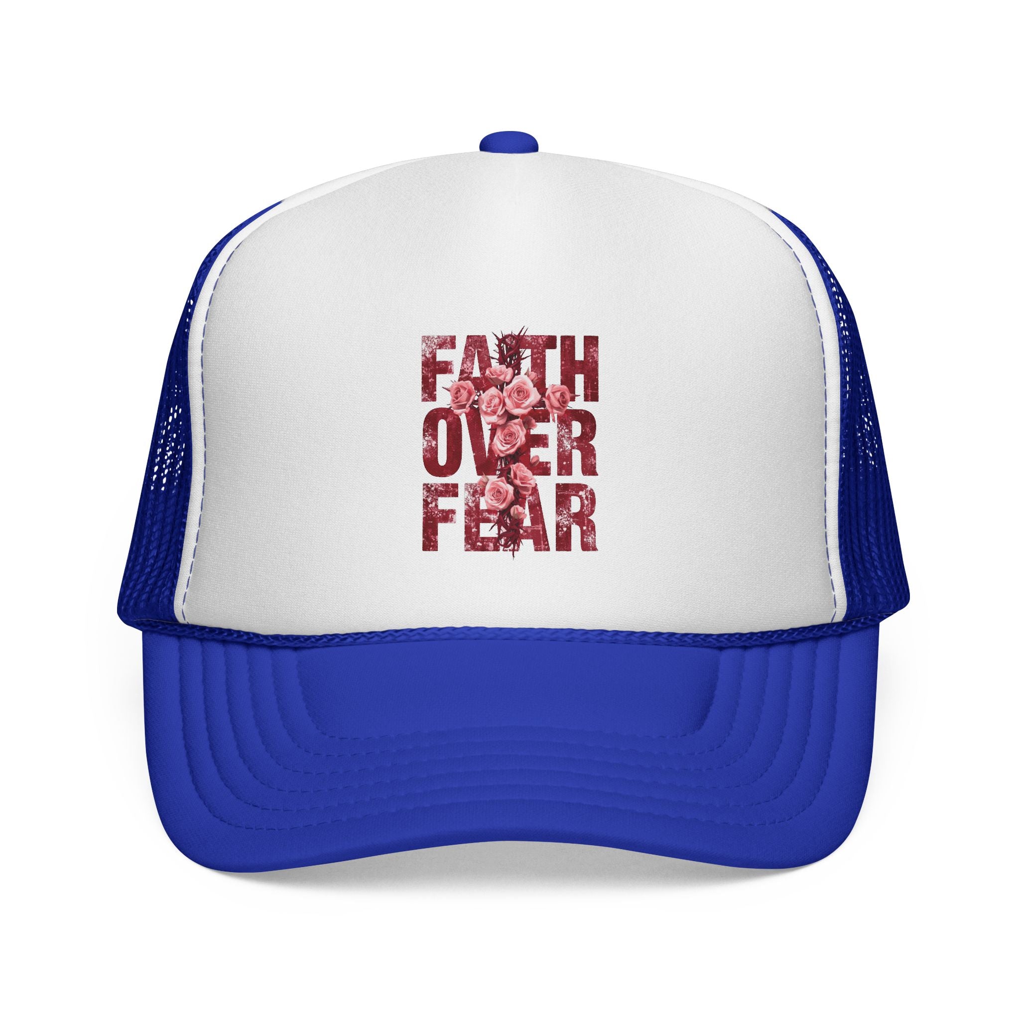 Faith Over Fear Trucker Cap — Christian Hat for Worship & Encouragement